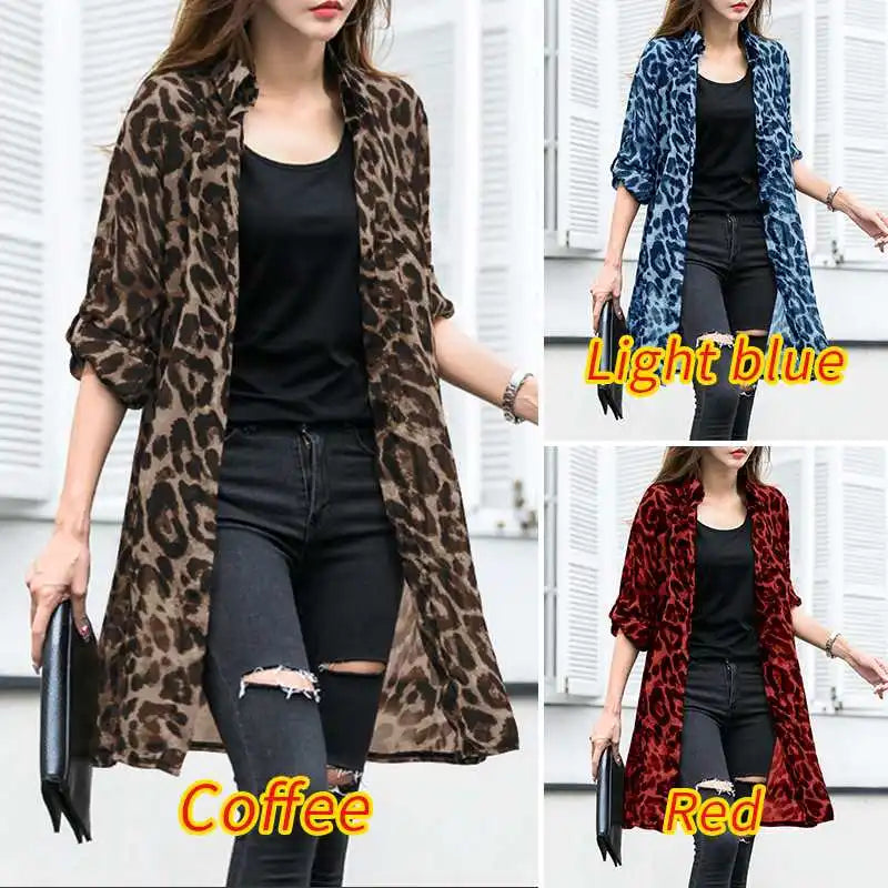 Leopard Print Summer Kimono