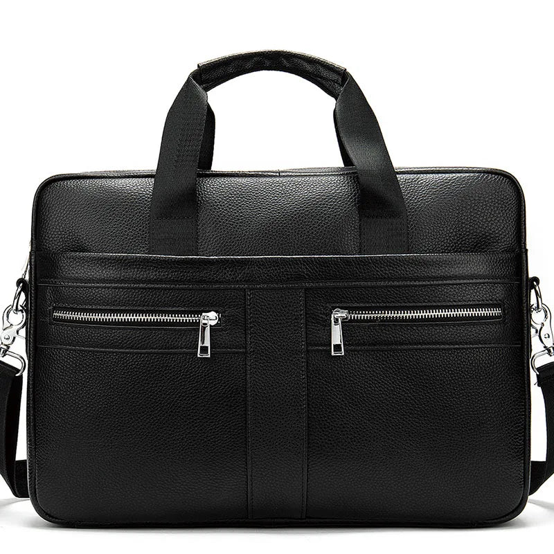 WESTAL Leather Briefcase for Men