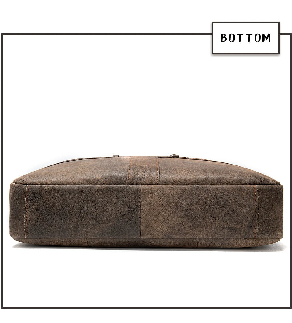 WESTAL Leather Briefcase for Men
