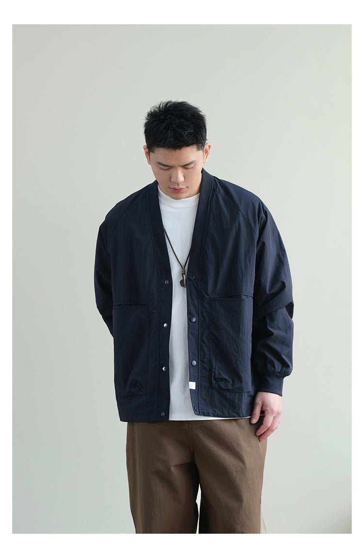 Trendy Axin V Neck Loose Outwear
