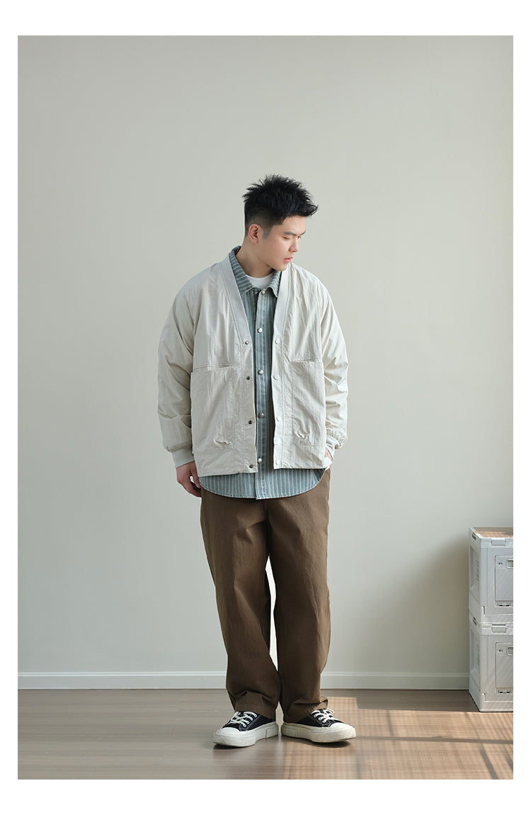 Trendy Axin V Neck Loose Outwear