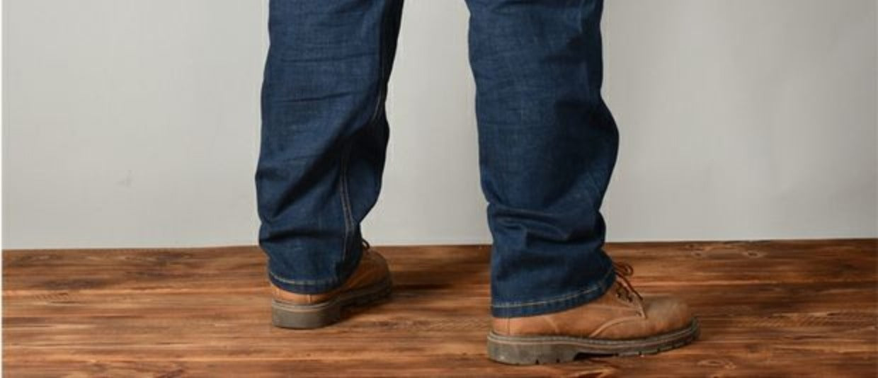 Plus-Size High Waist Denim Pants