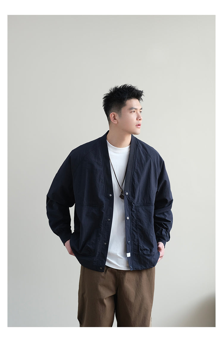 Trendy Axin V Neck Loose Outwear