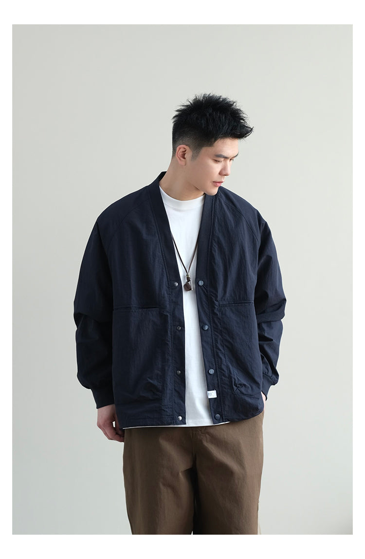 Trendy Axin V Neck Loose Outwear