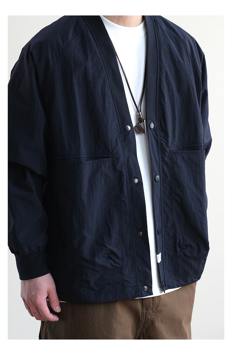Trendy Axin V Neck Loose Outwear
