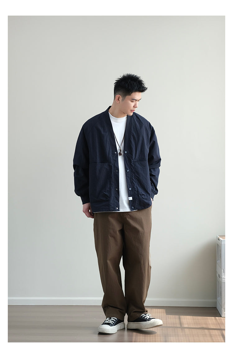 Trendy Axin V Neck Loose Outwear