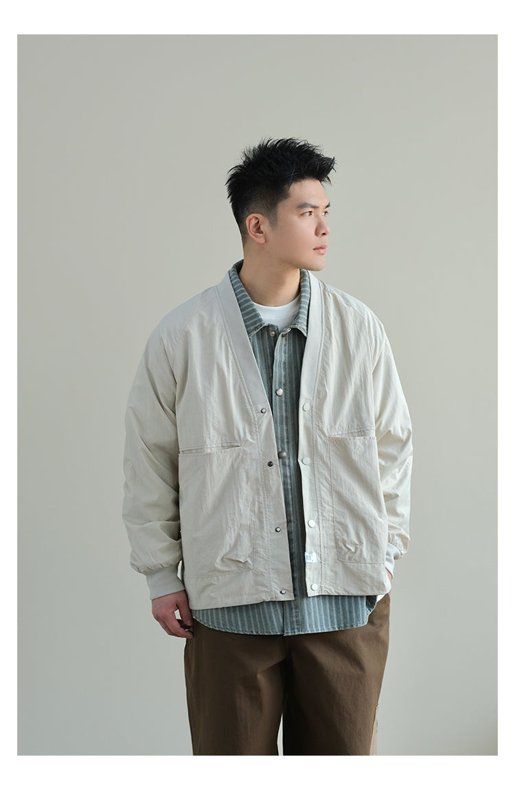 Trendy Axin V Neck Loose Outwear