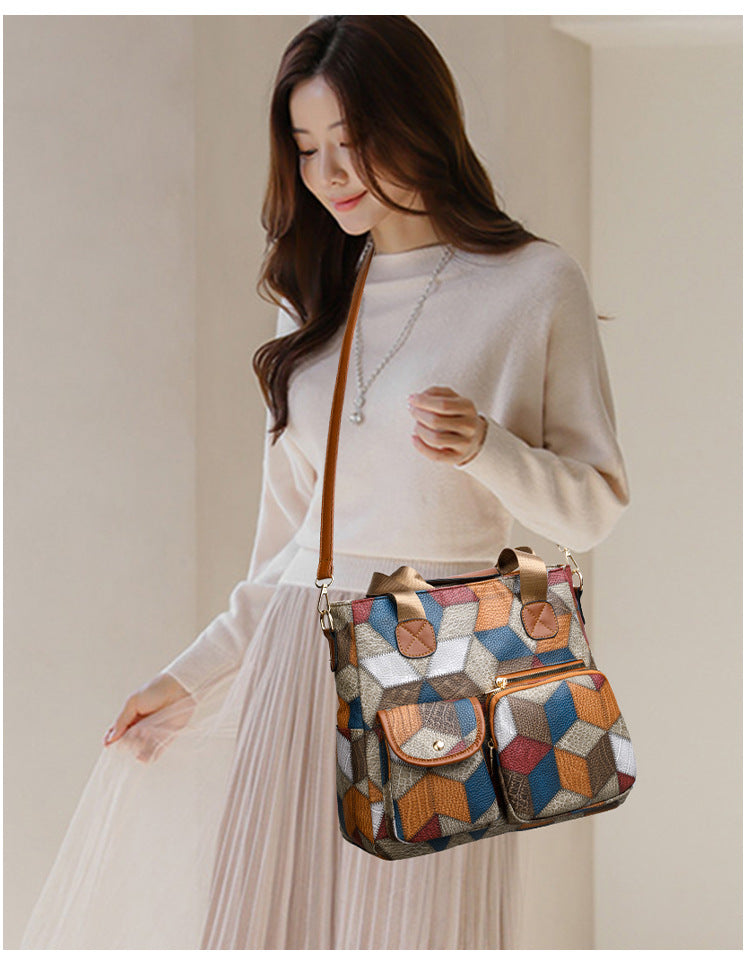 Vintage Leather Shoulder Handbag