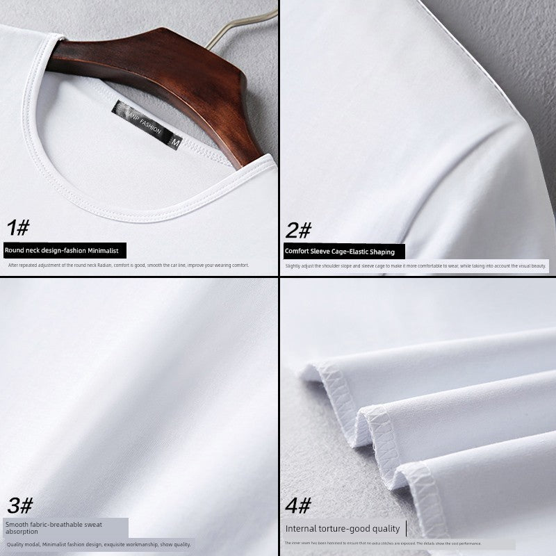 Modal Blend Youth Spring & Summer Crewneck T-Shirt