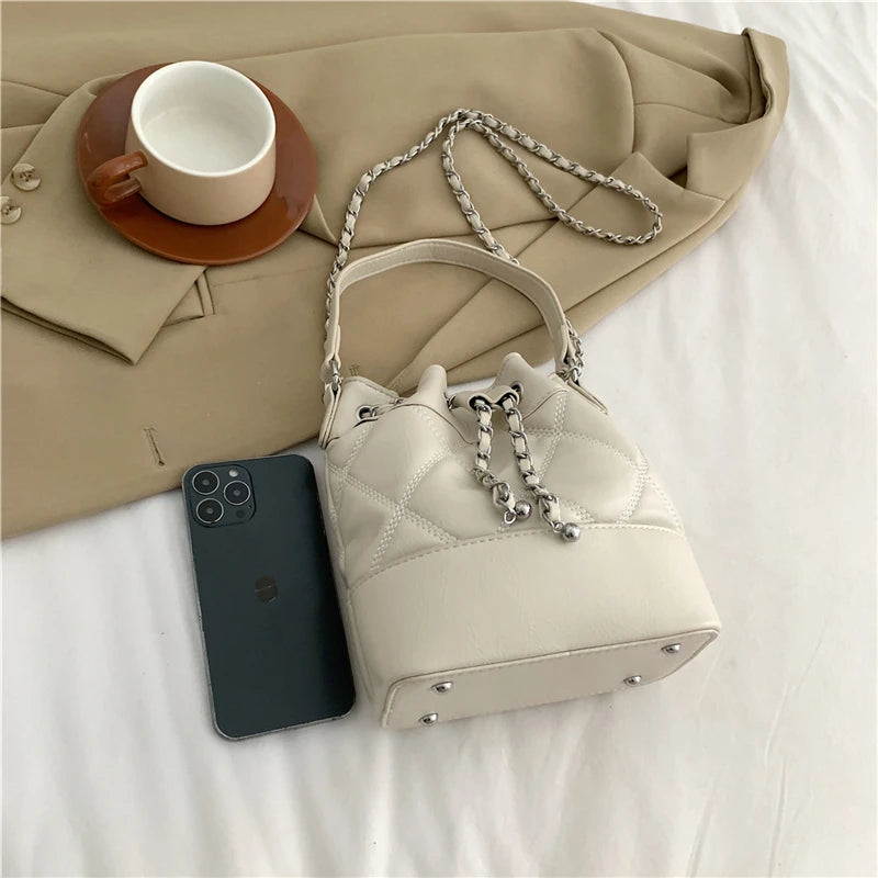 Car Sewing Bucket Shoulder Bag