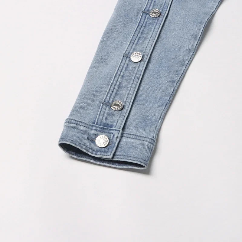 Chic Plus-Size Denim Jacket