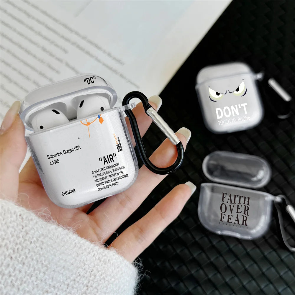 Stylish Alphabet Silicone Case for AirPods.