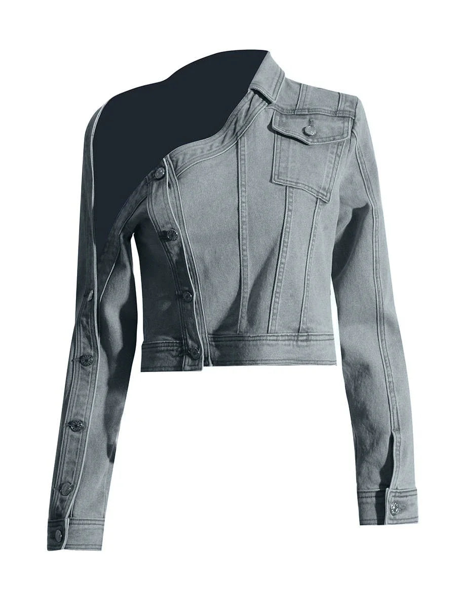 Chic Plus-Size Denim Jacket