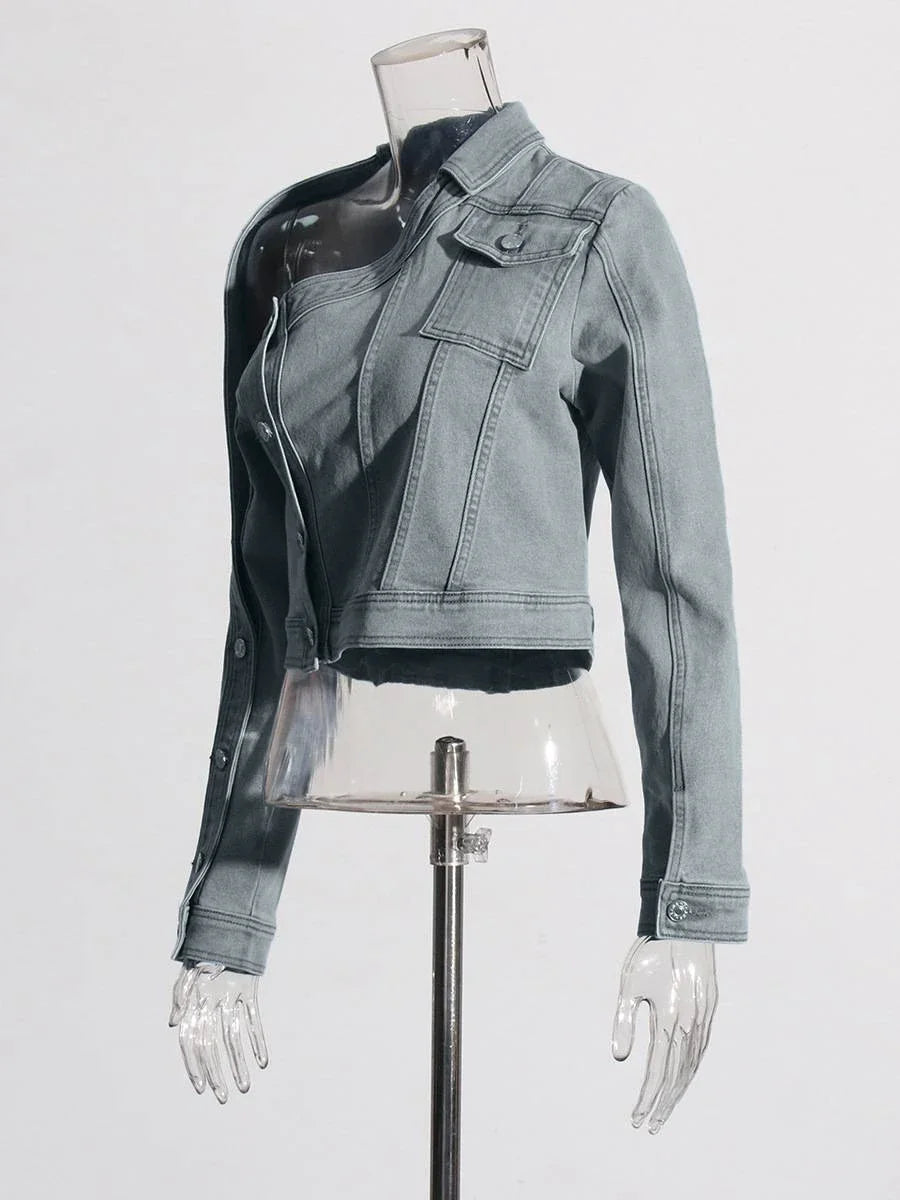 Chic Plus-Size Denim Jacket