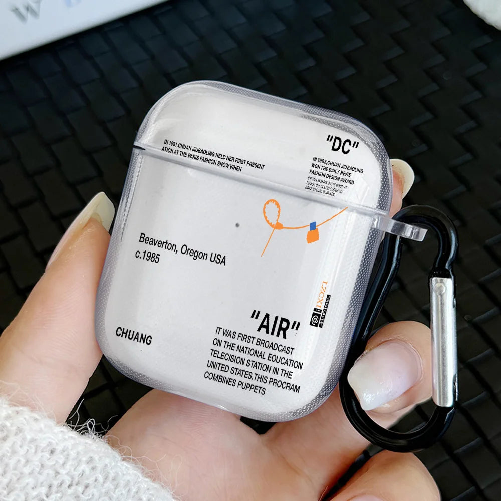 Stylish Alphabet Silicone Case for AirPods.