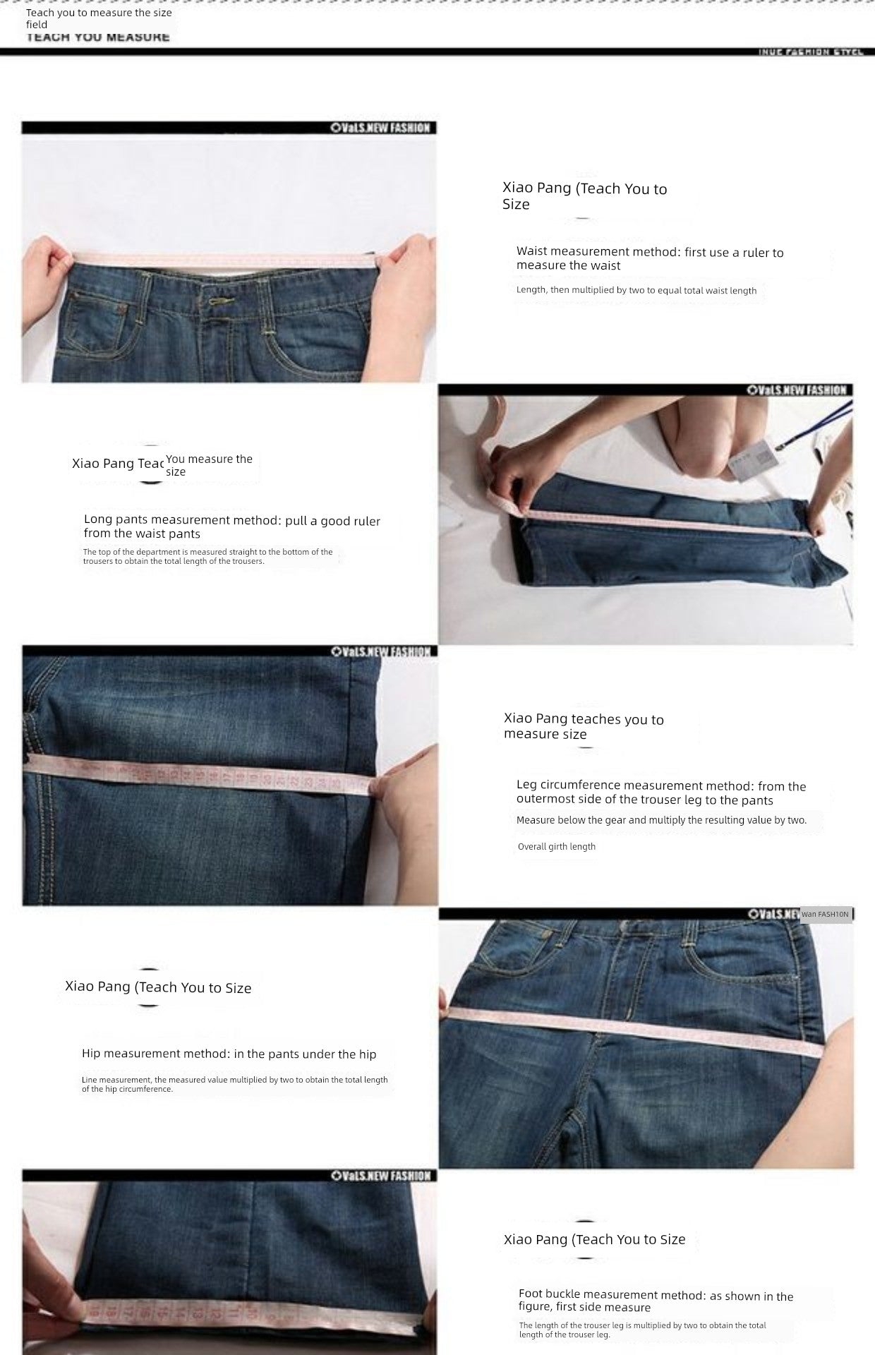 Plus-Size High Waist Denim Pants