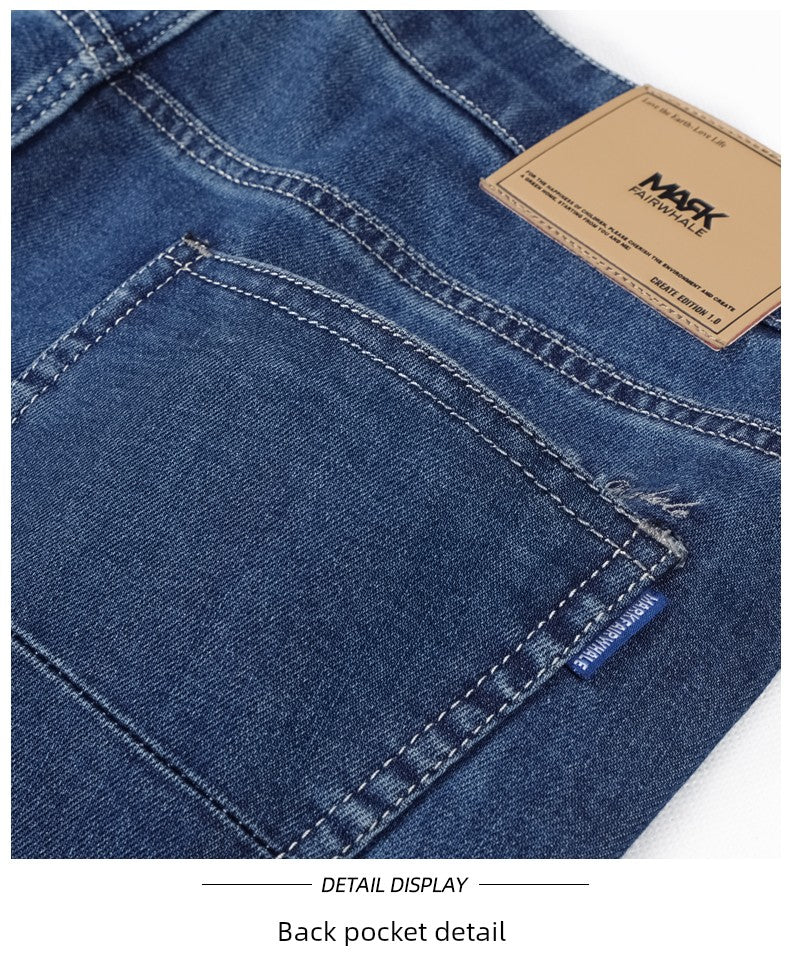 Youth Embroidered Denim Trousers