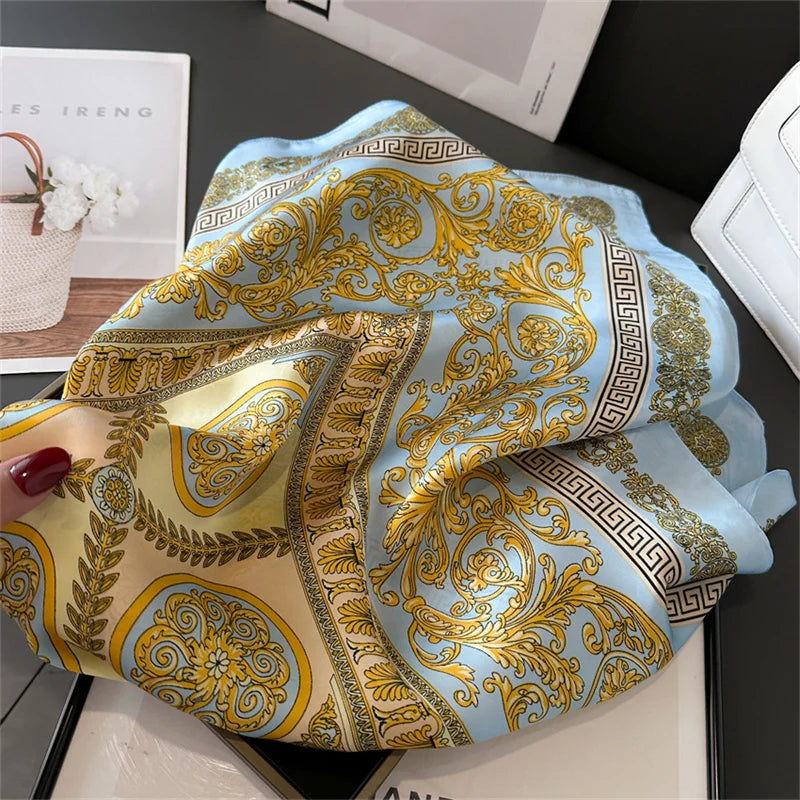 Luxury Silk Print Scarf