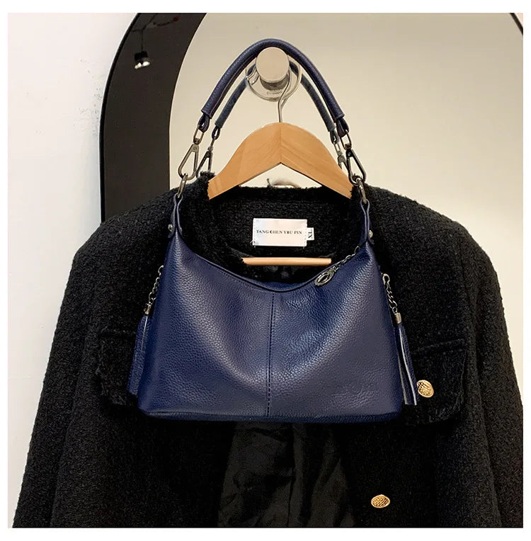 Tassel Luxe Leather Satchel