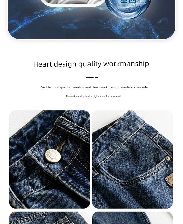 Kuvine Fleece-Lined Thick Jeans