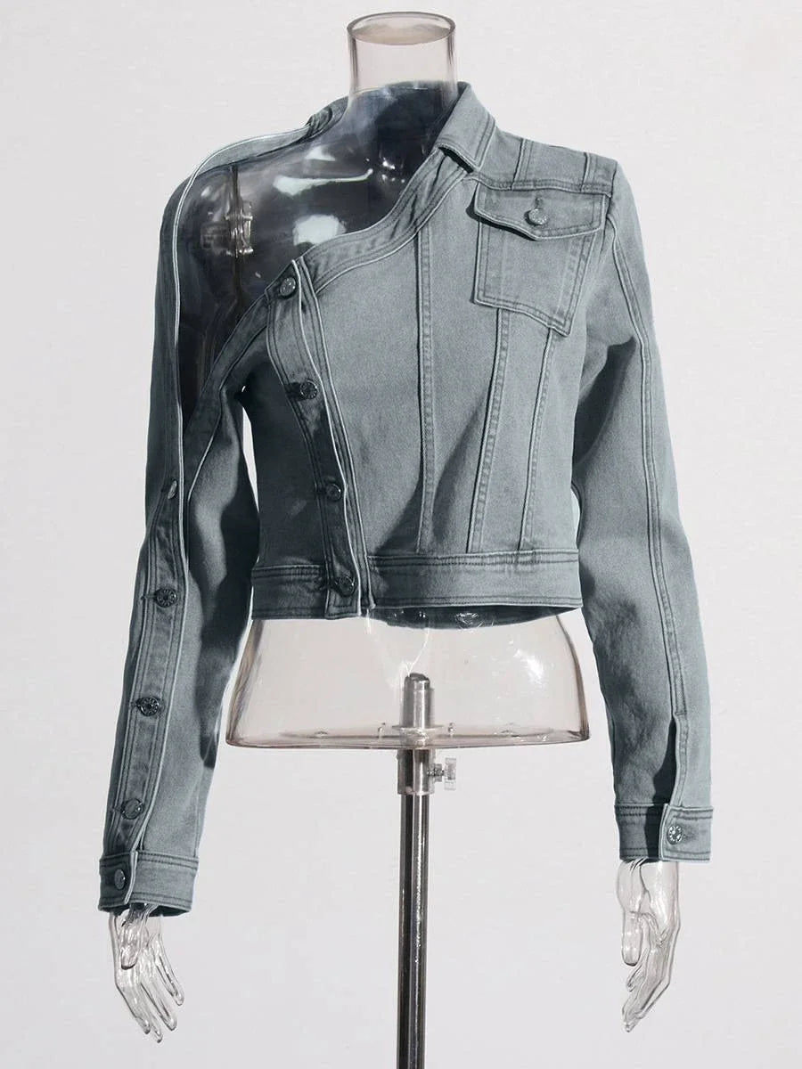 Chic Plus-Size Denim Jacket