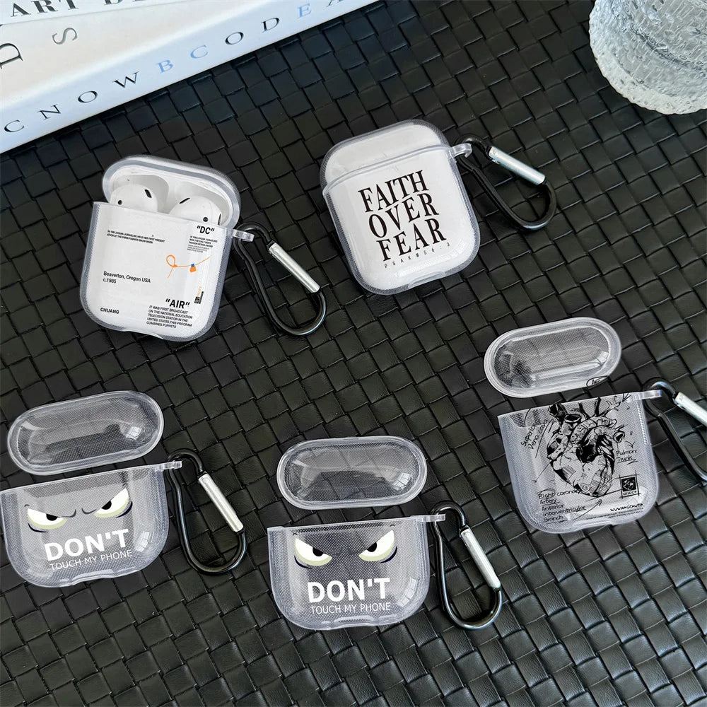 Stylish Alphabet Silicone Case for AirPods.