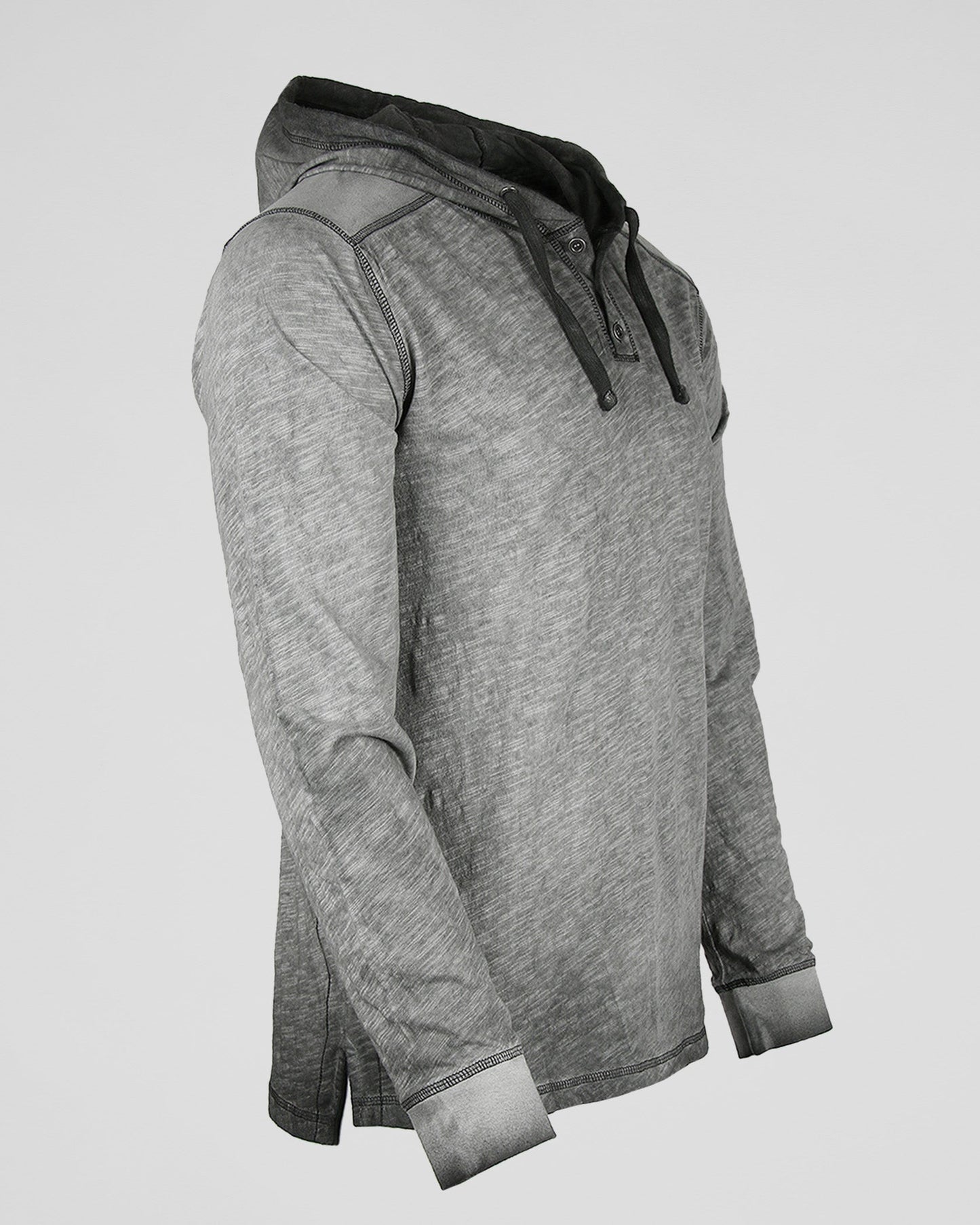 ZIMEGO Vintage Hooded Henley