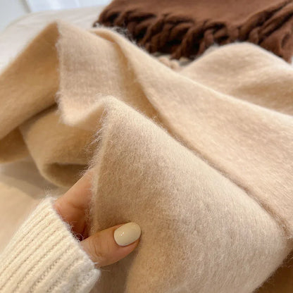 Luxury Cashmere Tassel Shawl