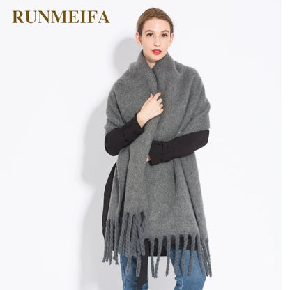 Luxury Cashmere Tassel Shawl