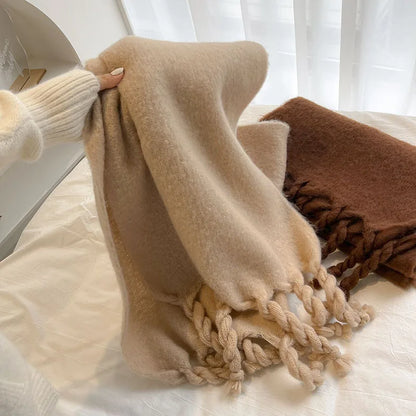 Luxury Cashmere Tassel Shawl