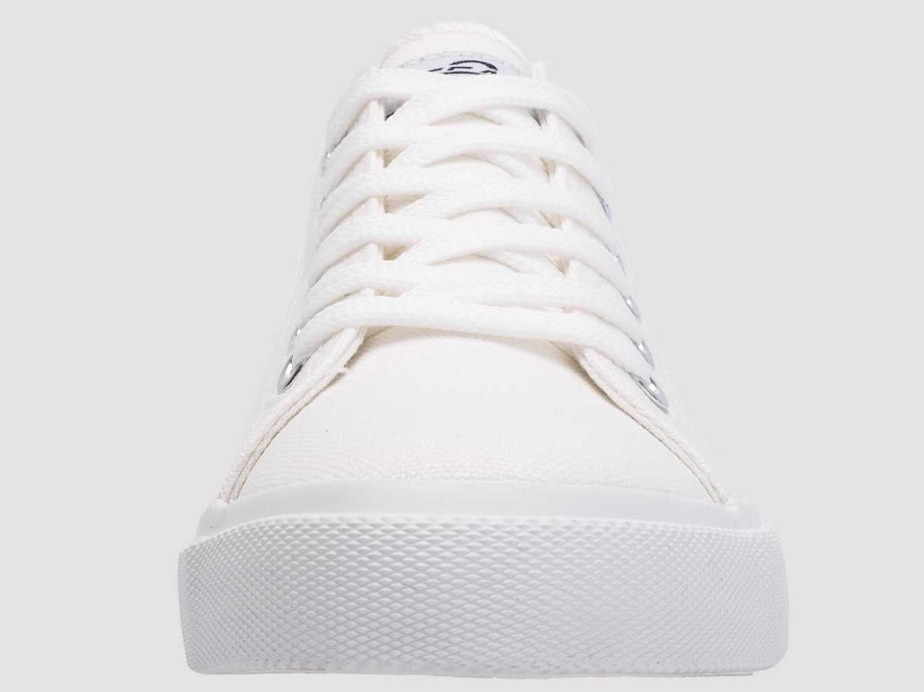 Retro Low-Top White Canvas Sneakers