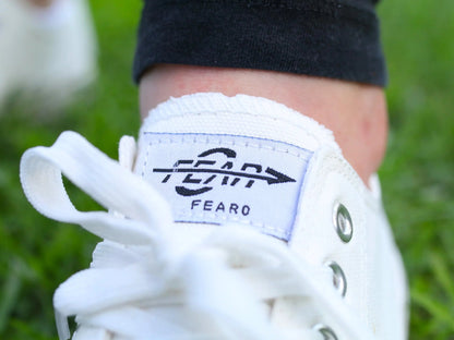 Retro Low-Top White Canvas Sneakers