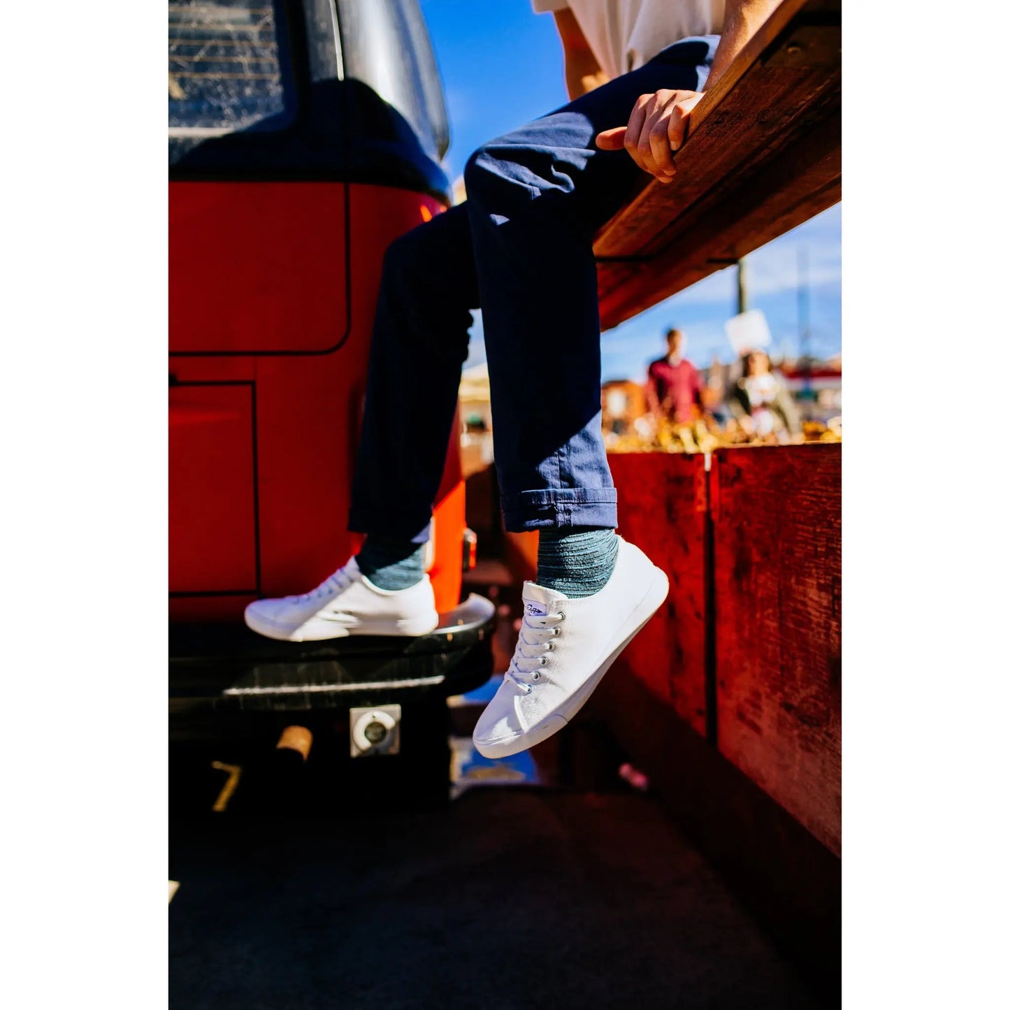 Retro Low-Top White Canvas Sneakers