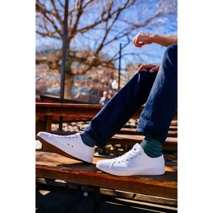 Retro Low-Top White Canvas Sneakers