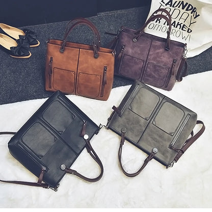 LuxeForm Leather Tote