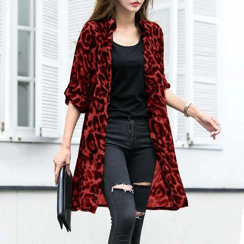 Leopard Print Summer Kimono