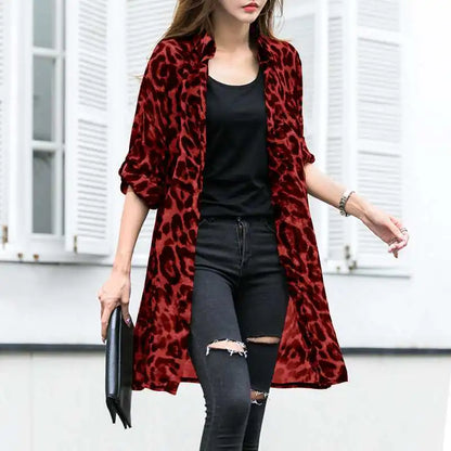Leopard Print Summer Kimono