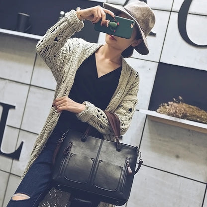 LuxeForm Leather Tote