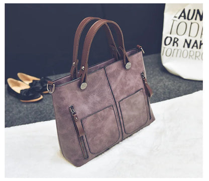LuxeForm Leather Tote