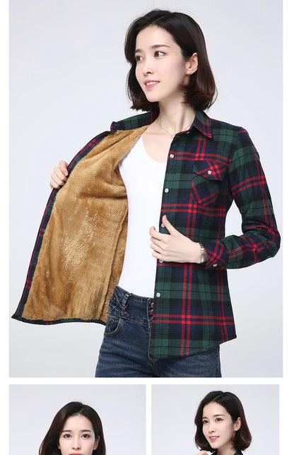 Cozy Plaid Fleece Jacket