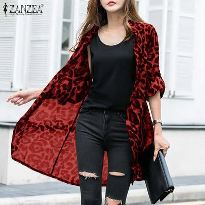 Leopard Print Summer Kimono