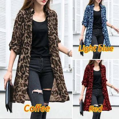 Leopard Print Summer Kimono