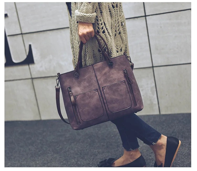 LuxeForm Leather Tote