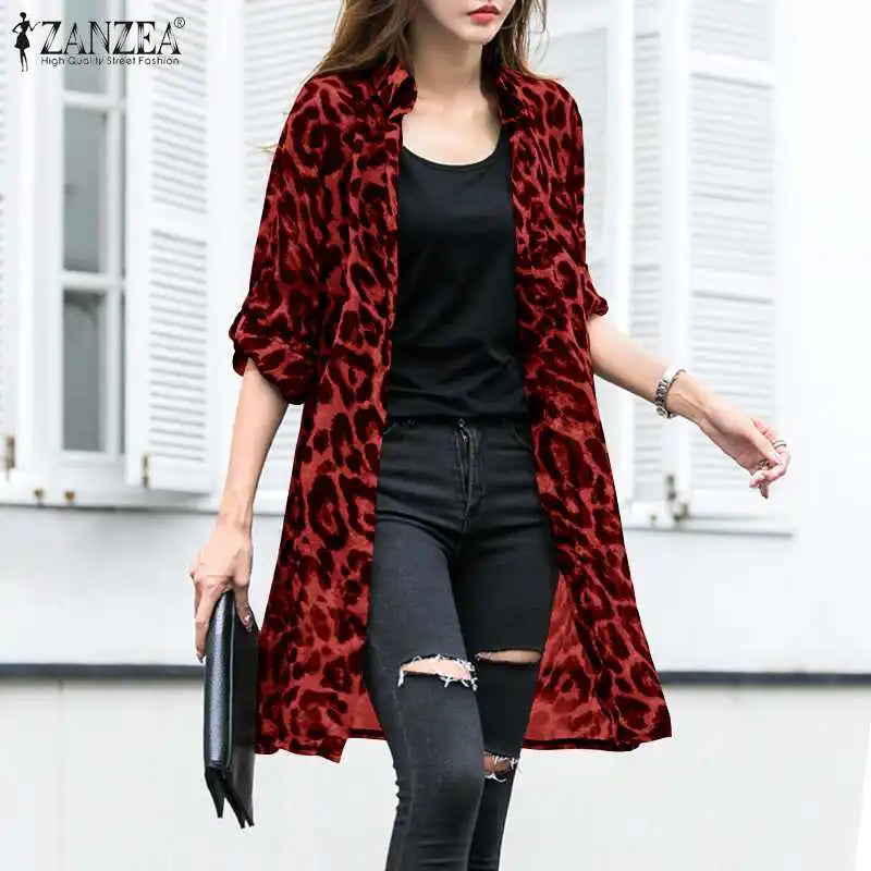 Leopard Print Summer Kimono