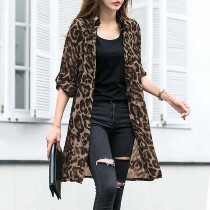 Leopard Print Summer Kimono