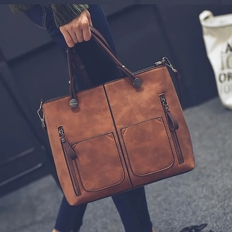 LuxeForm Leather Tote