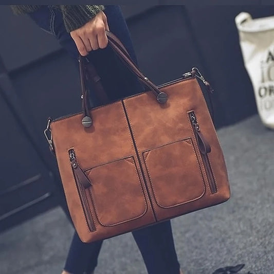LuxeForm Leather Tote
