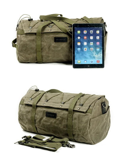 Men's Canvas Travel Fitness Bag