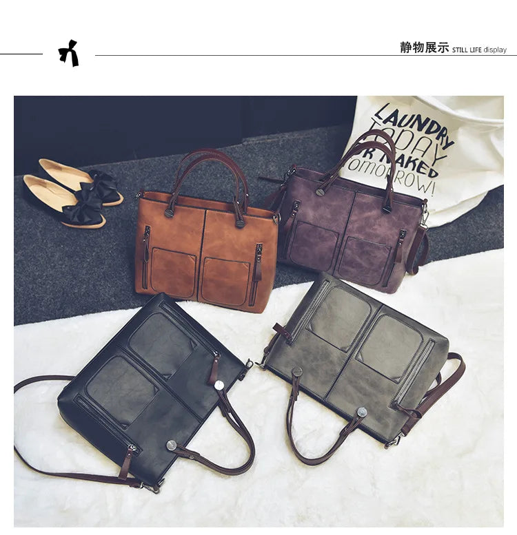 LuxeForm Leather Tote
