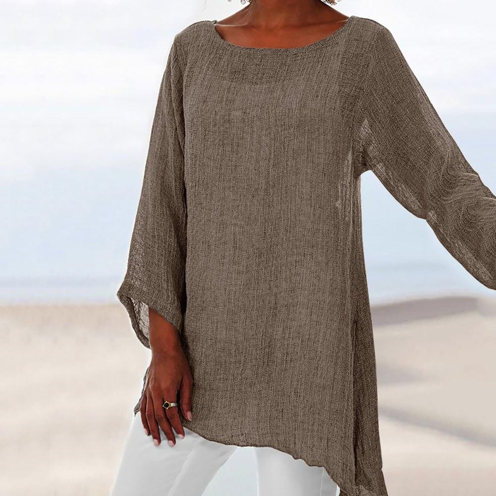Women’s Oversized Linen Tunic Top
